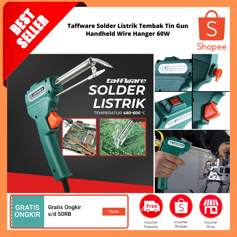 Solder Listrik Tembak Tin Gun Handheld Wire Hanger 60W / Mesin las timah elektrik solder otomatis