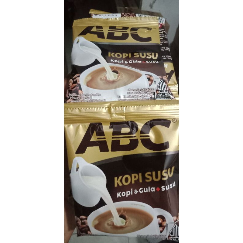 

Abc Kopi Susu Rentengan Isi 10 Sachet