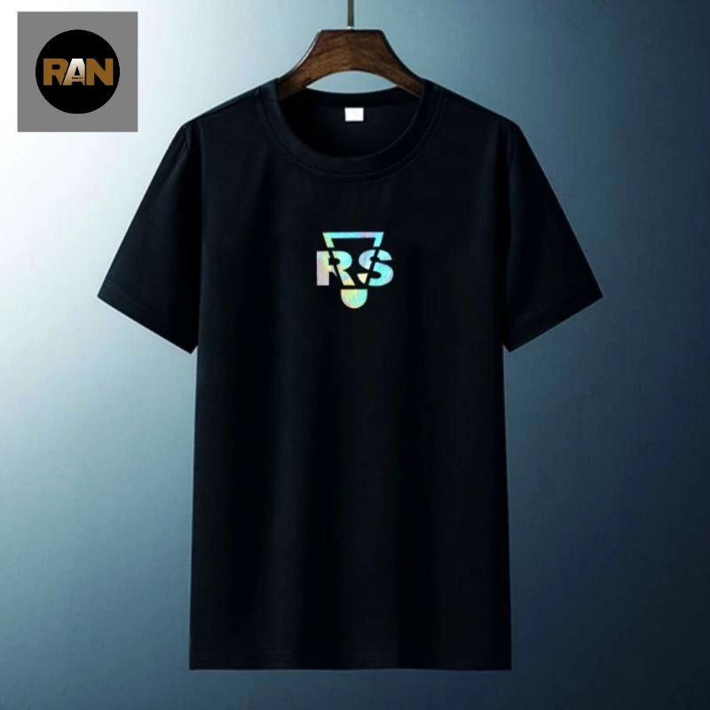 Baju T-shirt Kaos RS Badminton Sablon Hologram l Kaos Bulutangkis