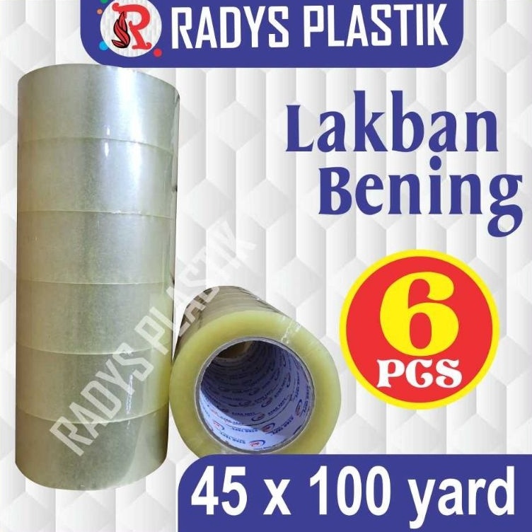 

Kirim Segera LAKBAN BENING 6 PCS 1 YARD