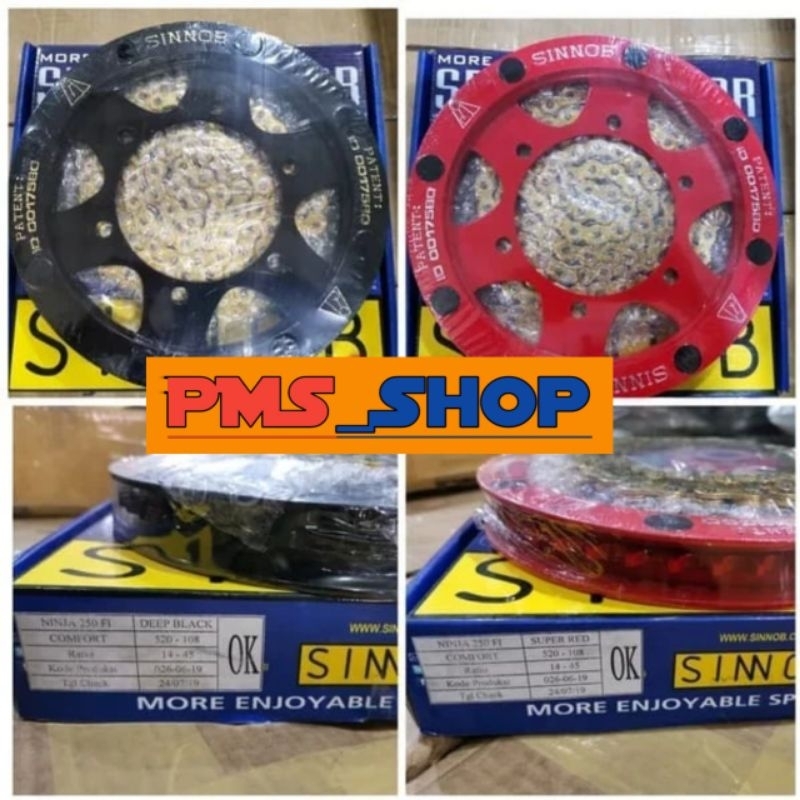 GEAR GIR SET SINNOB NINJA 250 FI NINJA 250 CARBU NINJA 250 FI 2018 2019 2020 2021