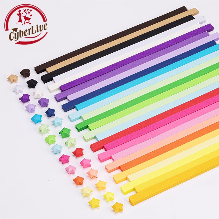 

Arrival 54pcs Kertas Origami Bintang Warna Origami Star Paper Motif Bintang