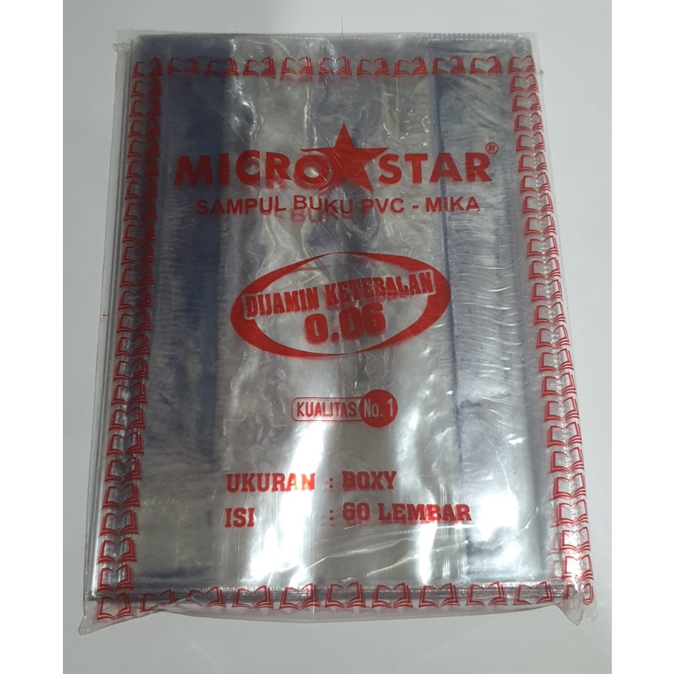 

Buruan Pesan Sampul Buku Plastik Mika Boxy Tebal Micro Star isi 1 lembar