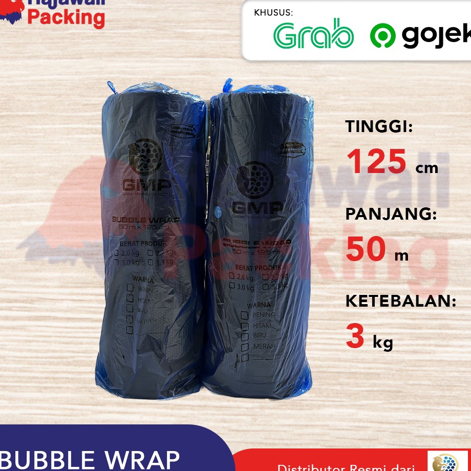 

Hadir Promo Bubble Wrap BLACK 5m x 125 cm GMP 3Kg