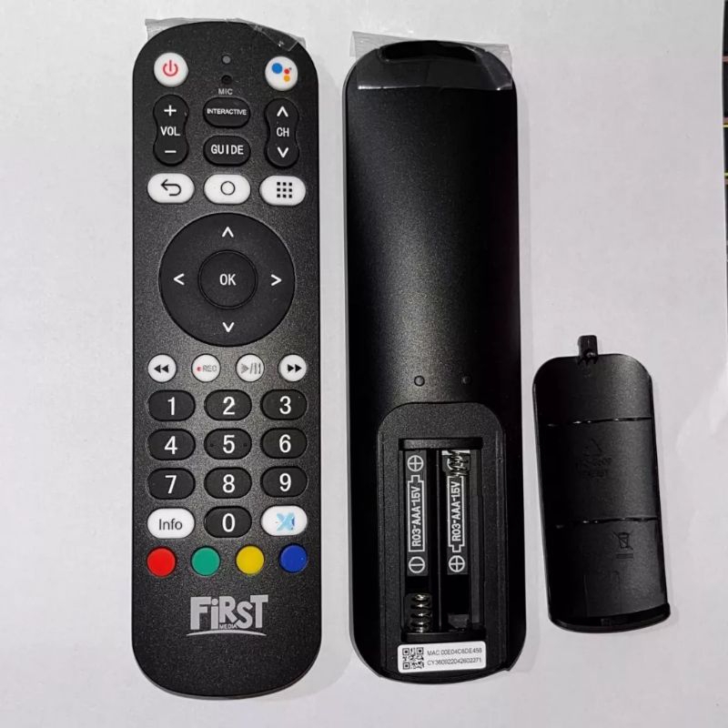 REMOTE STB ANDOROID VOICE SUPORT G00GLE ASSISTANT & BLUETOOTH + BATERY AAA