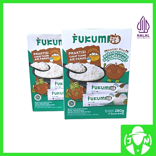 

FUKUMI BERAS PORANG BOX - Fukumi Shirataki Beras Konjac Rice Diet isi 7 sachet x @40gr