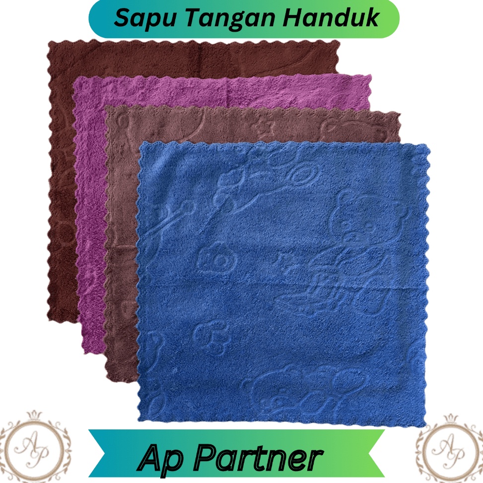 Telah Hadir Grosir 12 Pcs Sapu Tangan Handuk Bahan Katun Pria Wanita  Handuk Olahraga Kecil Polos Mu