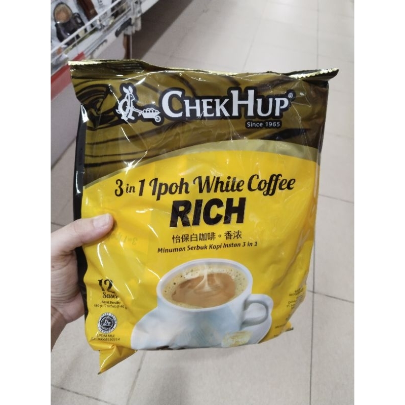 

CHEKHUP 3in1 Rich White Coffe Malaysia