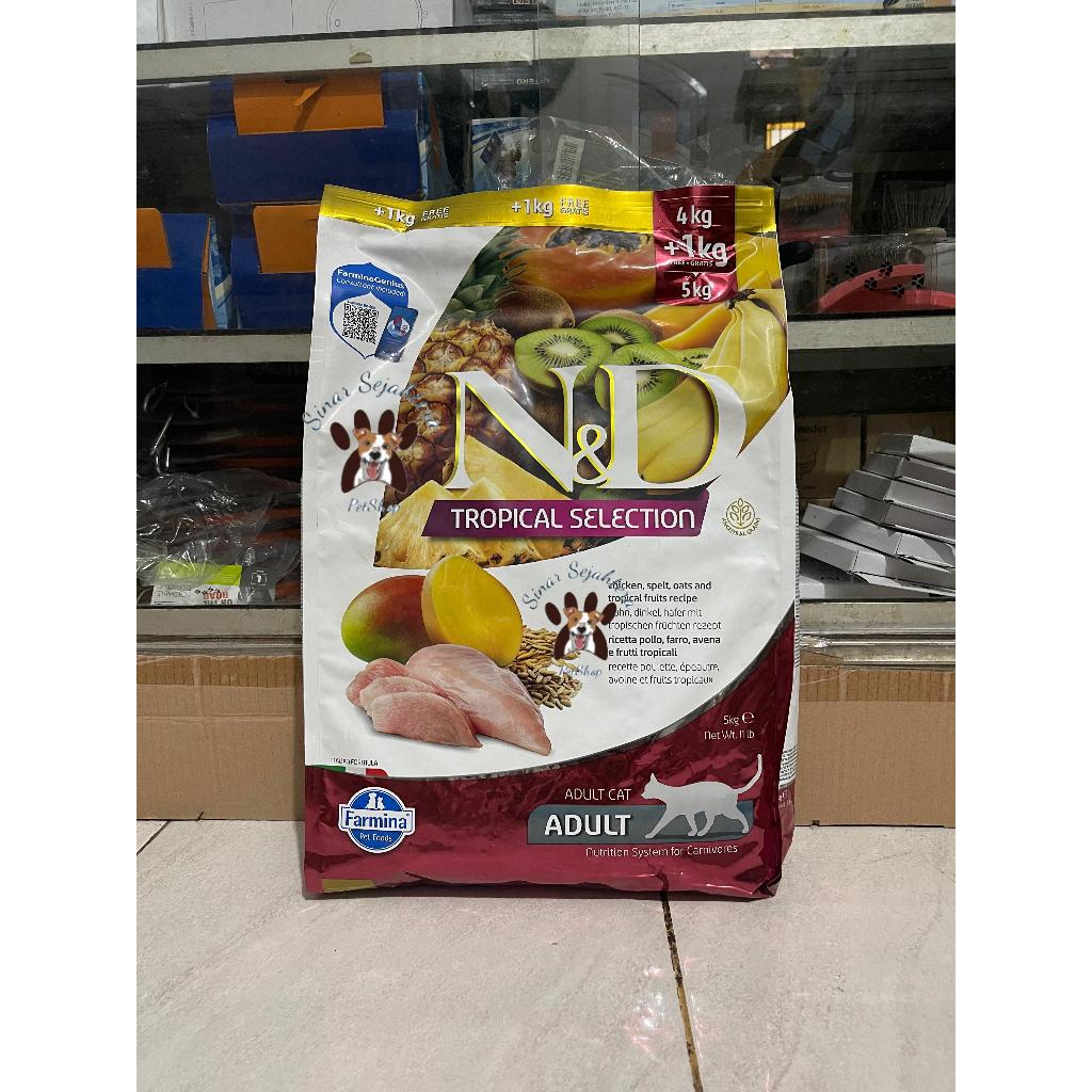 Farmina N&D Tropical Selection Adult Cat Chicken 5kg - Makanan Kucing