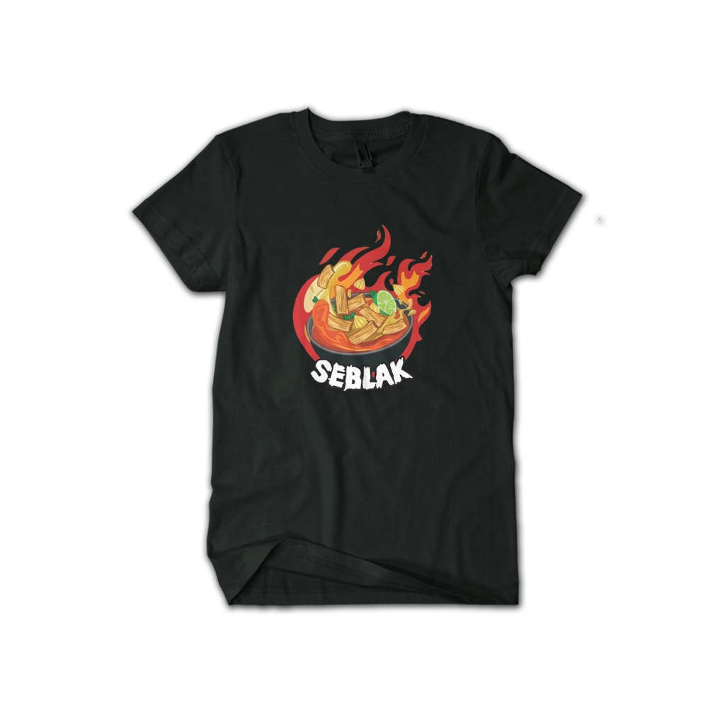 KAOS DISTRO SEBLAK MAKANAN VIRAL KEKINIAN TERLARIS NIDARSTORE