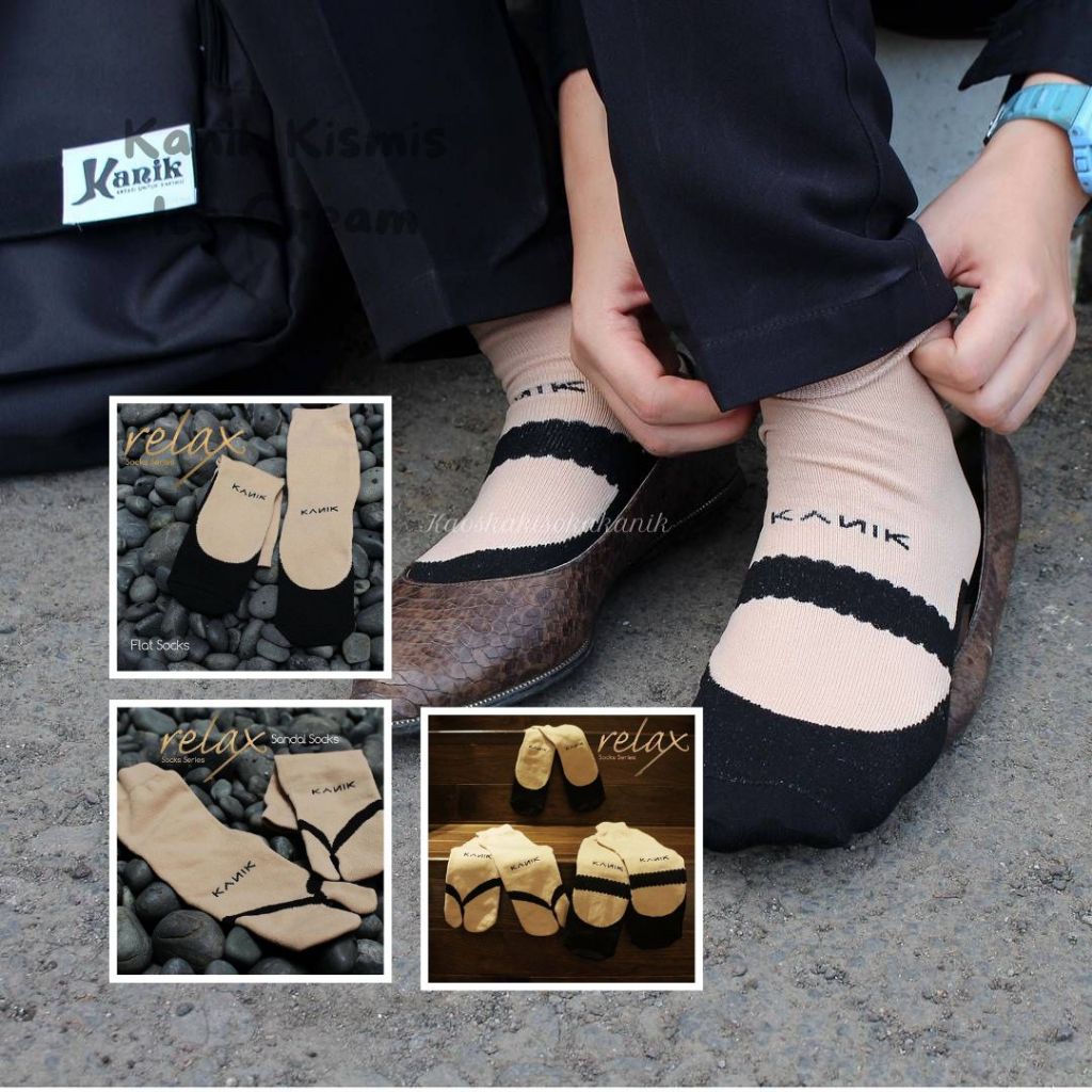 (KSK) Kaos Kaki KANIK RELAX Motif Sandal & Ballet Allsize Nylon