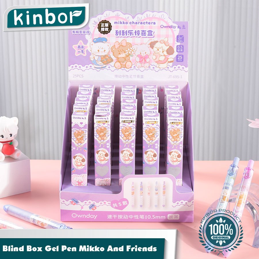 

1 Pcs Blind Box Pen Karakter Mikko And Friends / Pulpen Random Kartun Mikko