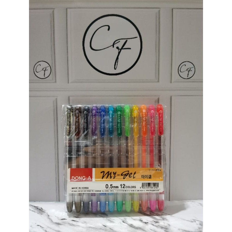 

Dong-A My Gel 12 set | Pulpen Warna | Pulpen Gel Warna