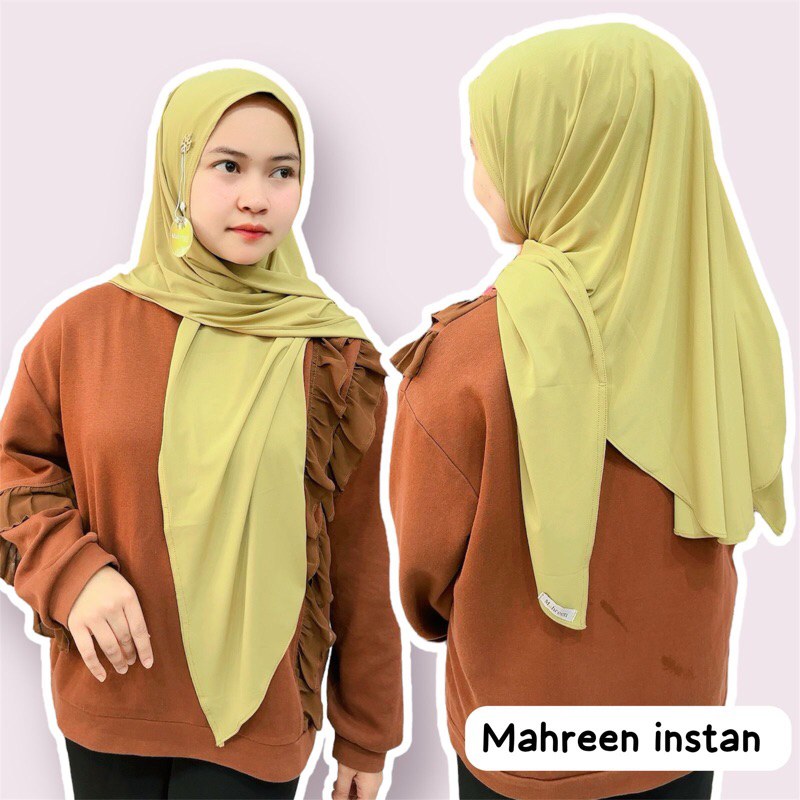 Pashmina oval Mahreen, Hijab instan mahreen