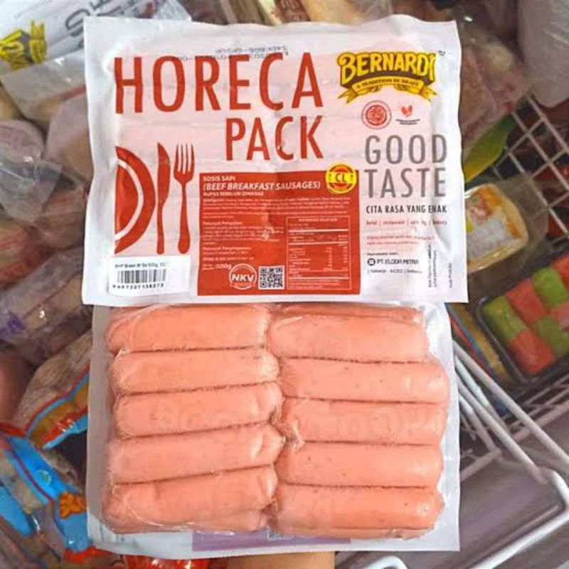 

Sosis Sapi Horeca Bernadi VP 500gr