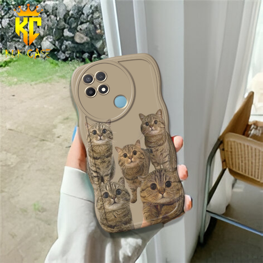 Case OPPO A15 GELOMBANG, Motif Aesthetic Bahan Softcase silicon Lentur - Skin / Casing Handpone - Ce