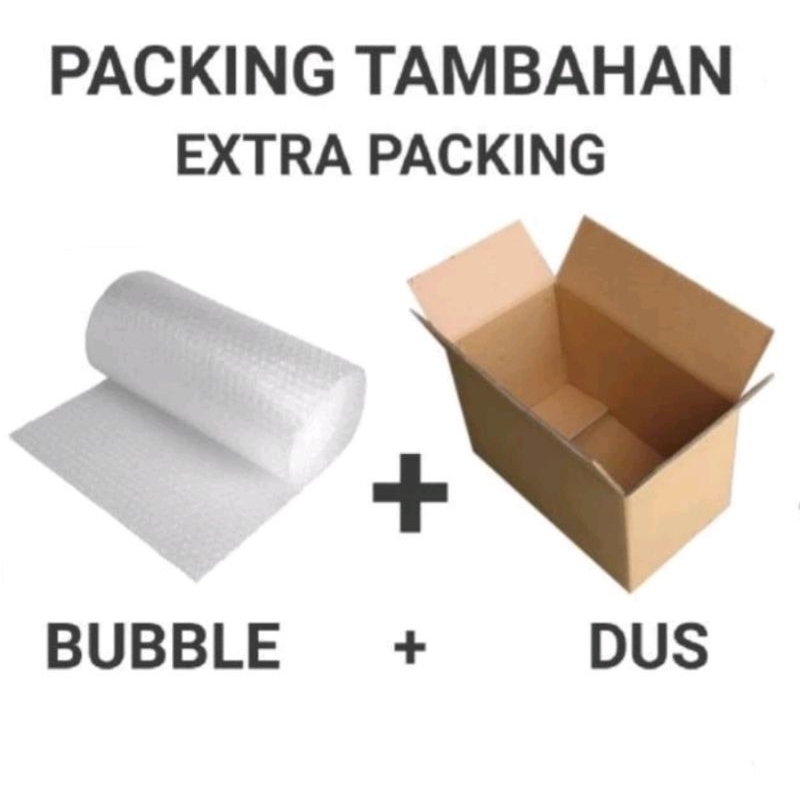 

Extra Packing Buble Wrap + Dus | Packing Tambahan
