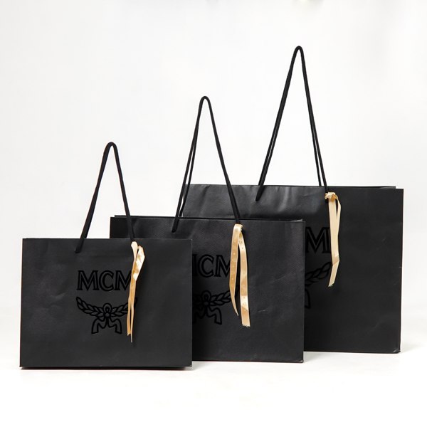 

Tas PAPER BAG MCM BLACK 100% ORIGINAL