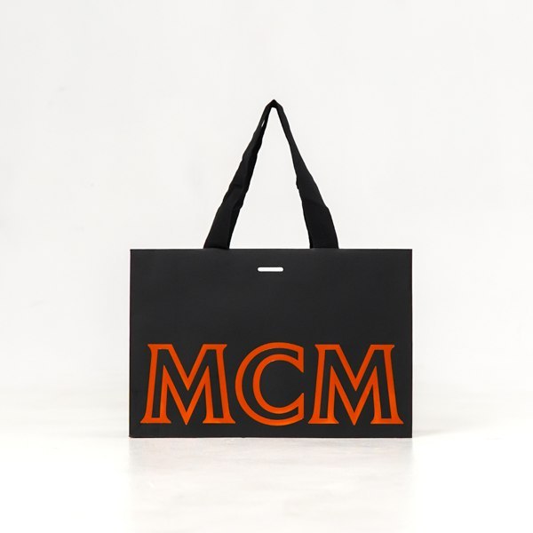 

Tas PAPER BAG MCM ORANGE BLACK 100% ORIGINAL