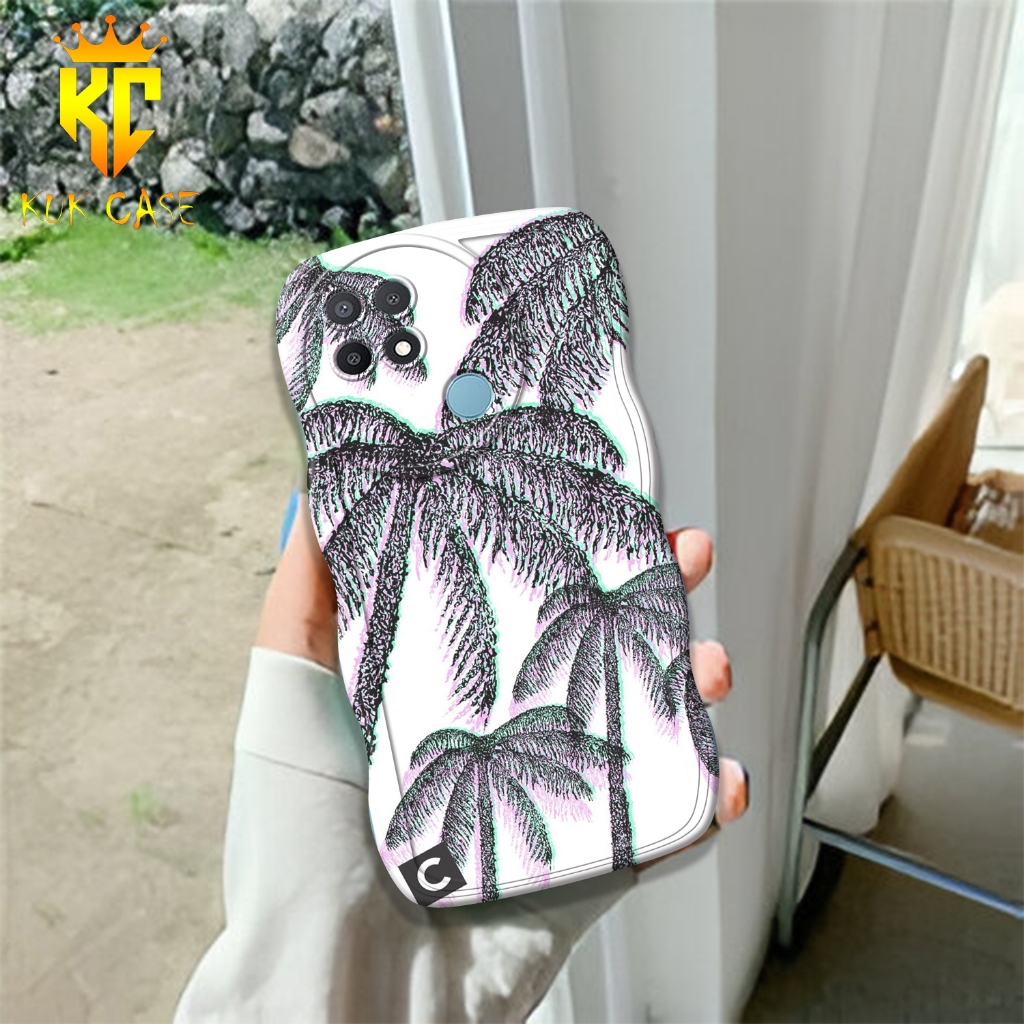 Case OPPO A15 GELOMBANG, Motif Aesthetic Bahan Softcase silicon Lentur - Skin / Casing Handpone - Ce