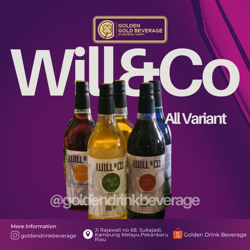 

Will & Co Sirup Minuman Perasa Syrup Premium 1200 ML