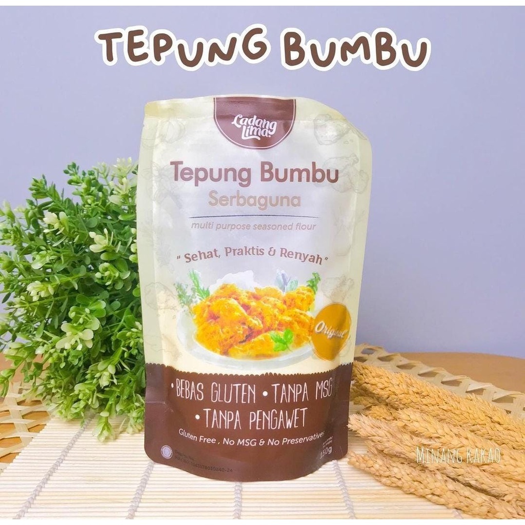 

Ladang Lima - Tepung Bumbu - Gluten Free - 150 Gr