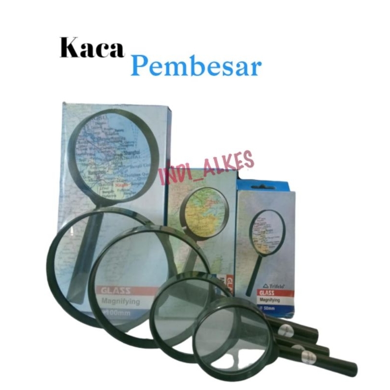 LUP / Magnifying Glass / Kaca pembesar / Kaca Pembesar 50mm,60mm,75mm,90mm,100mm