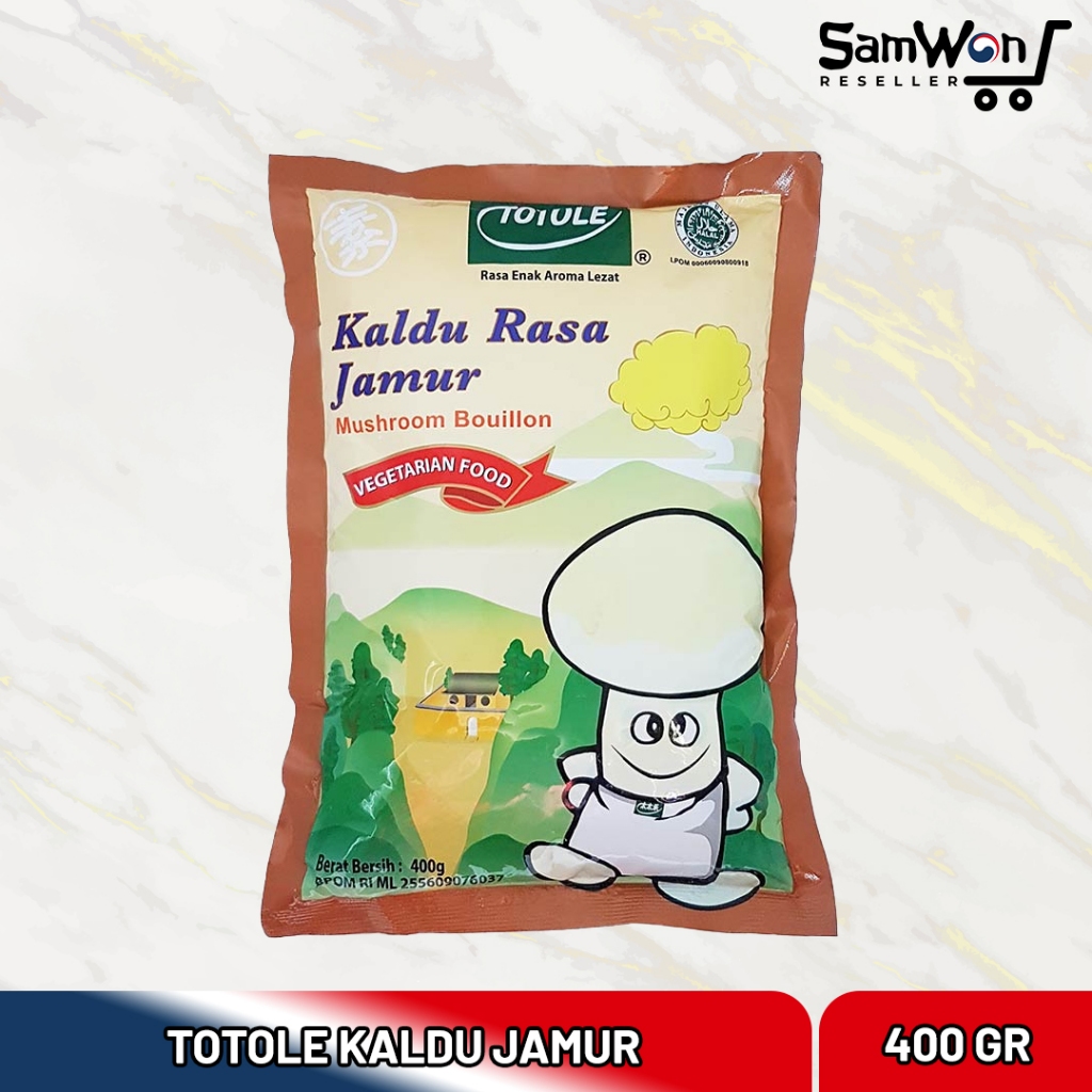 

TOTOLE Kaldu Jamur 400gr - Penyedap Rasa Mushroom Alami Kemasan 400 GRAM