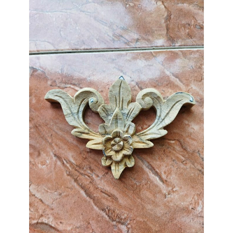 ornamen ukiran tempel sudut tempel pintu/kusen/almari/bufet/ornamen dekorasi dari kayu jati