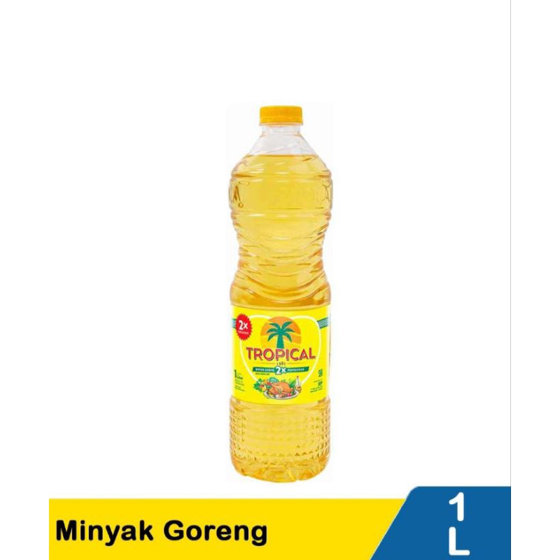 

MINYAK GORENG TROPICAL KEMASAN 1LITER DENGAN 2 KALI PENYARINGAN