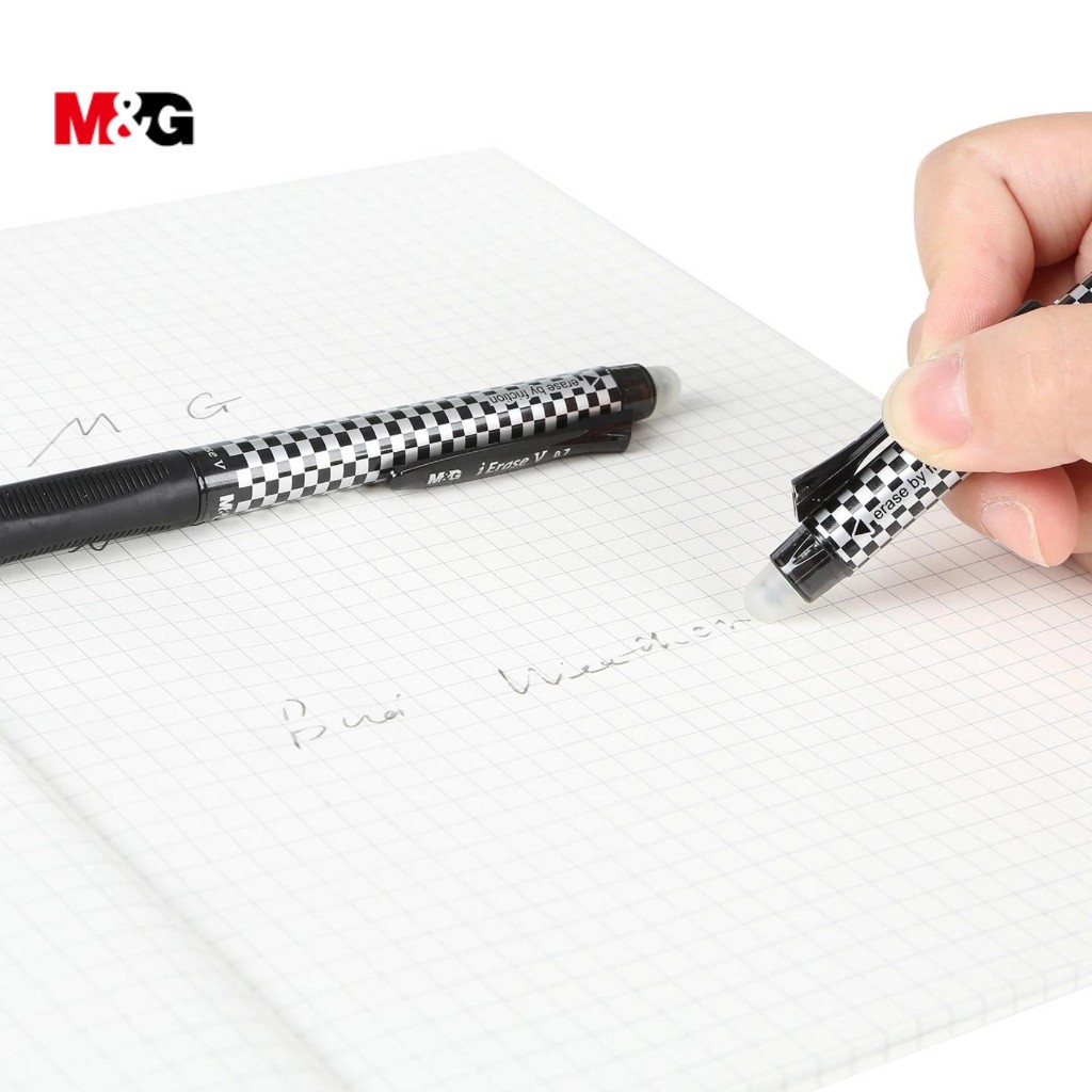 

Erasable Gel Pen Pulpen Bisa dihapus M&G i Erase V 0.7 MM Friction Tinta Hitam Biru Merah Retractable #AKPH3271 - Jual Satuan