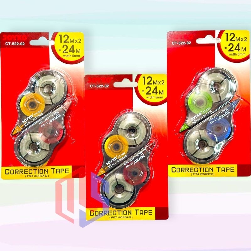 

Correction Tape / Tip X Kertas CT-522-02 Joyko (isi 2)