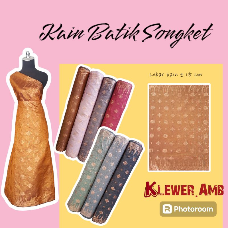 Bahan Kain Batik Songket/katun songket murah meteran