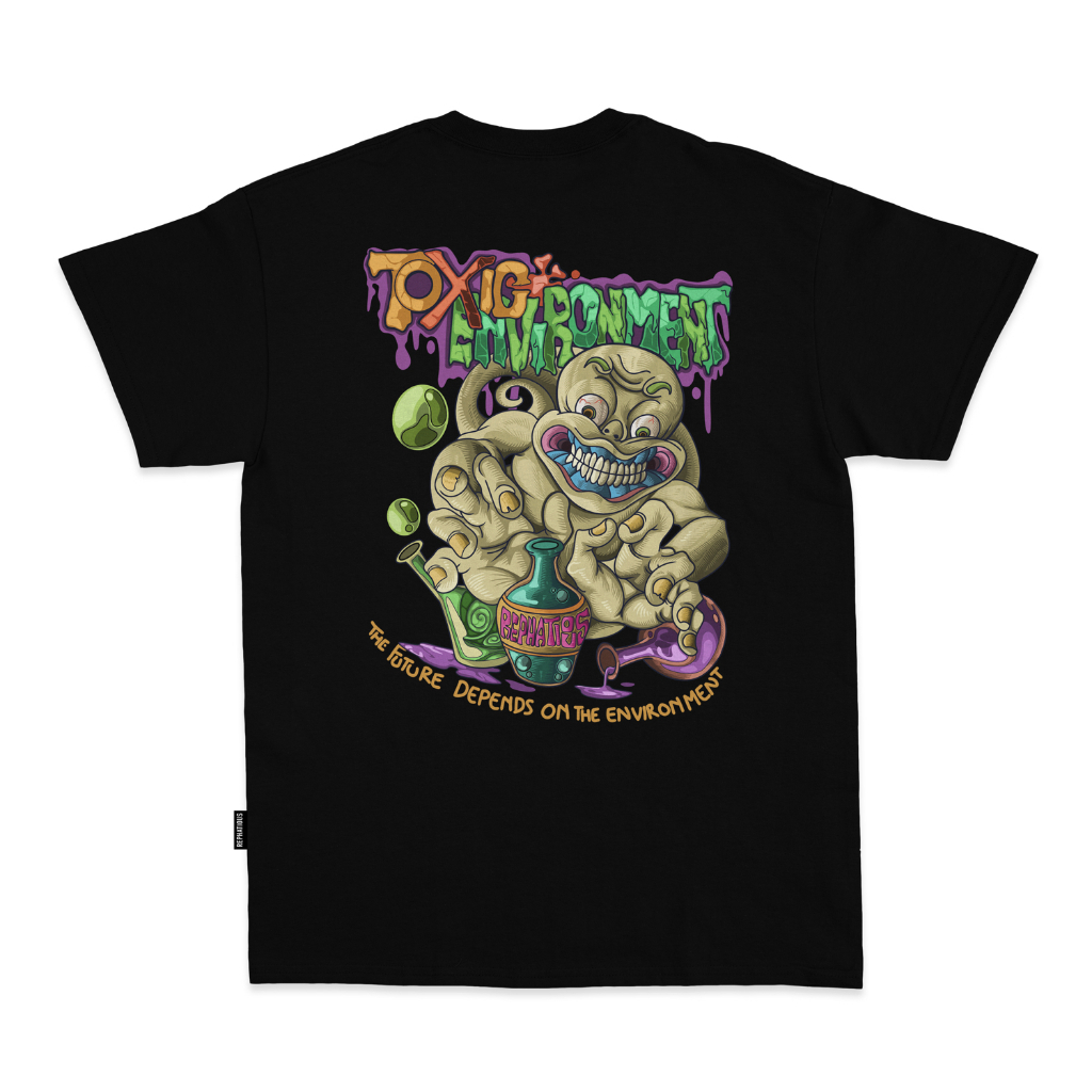 T-Shirt Baju Kaos "Toxic" Kaos Pria Wanita Cotton Combed 30s