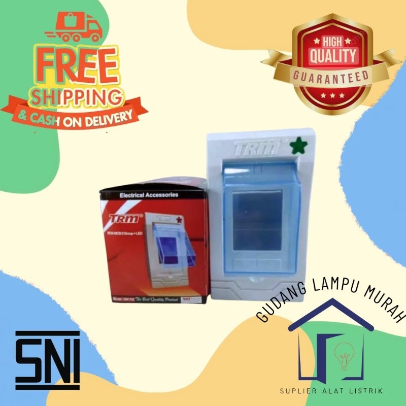 Box MCB 2Group Lampu TRM RuMah MCB 2 Grup + Lampu Kotak MCB Inbow / Outbow Box McB Outbow 2 Grub Box