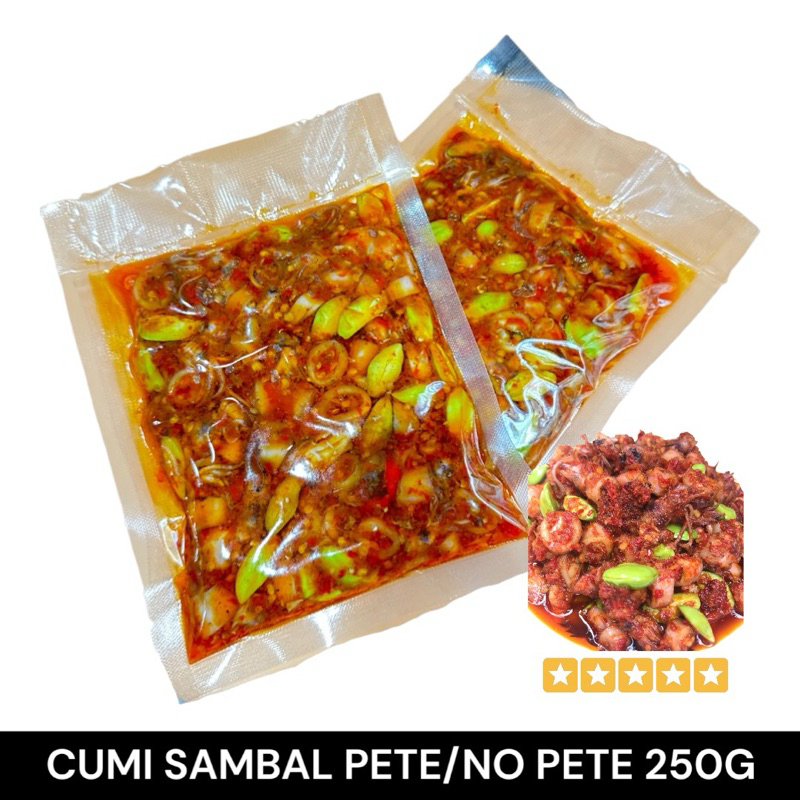 

Cumi Sambal Pete/No Pete | 250 Gram