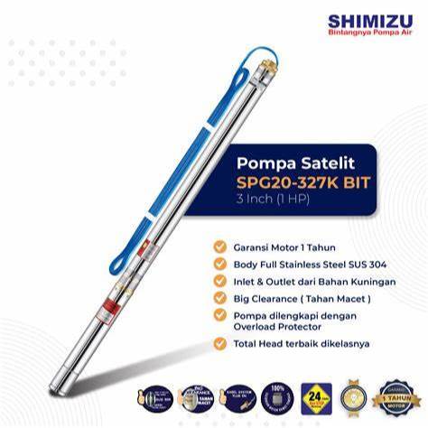 Pompa Air Satelit Shimizu SPG20-327K / Pompa Air Submersible Sumur Dalam Shimizu