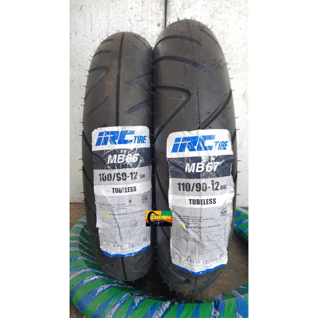 Ban Motor IRC 100/90-12 dan 110/90-12 Ban Ring 12 ban irc 110/90-12 ban tubles 100/90-12 ban motor 1