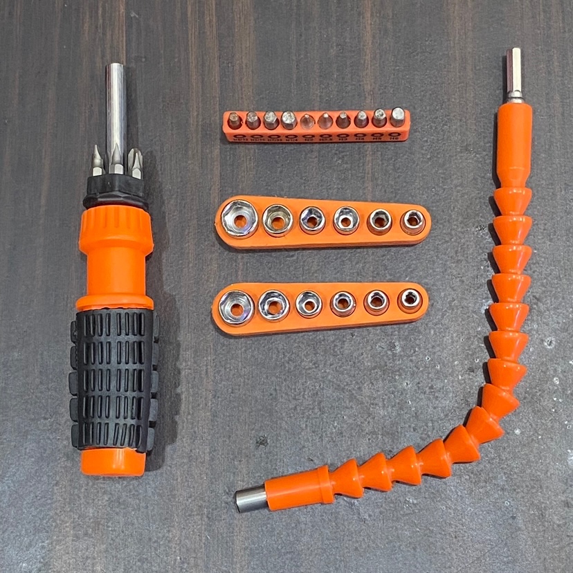 OBENG RACHET SET MATA OBENG + KUNCI SHOCK SET BOR CORDLESS