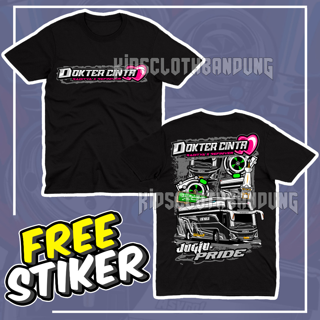 BISA COD KAOS ANAK ANAK LAKI LAKI PEREMPUAN BUS MANIA DOKTER CINTA NEW MANJA JOGJA PRIDE BAJU ANAK A