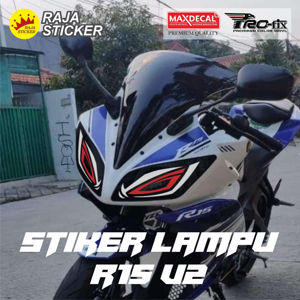 Stiker sticker lampu R15 v2