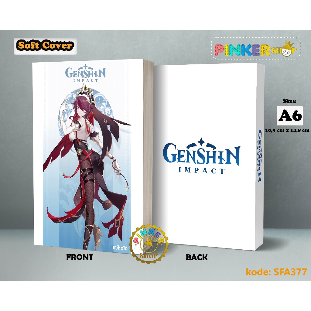 

(SFA377) Pocket Note Game Genshin Impact ROSARIA Buku Tulis catatan Notes Agenda Planner Jurnal