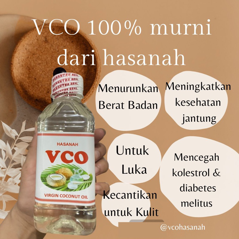 

VCO Murni 100% Tanpa Campuran original Virgin coconat oil hasanah