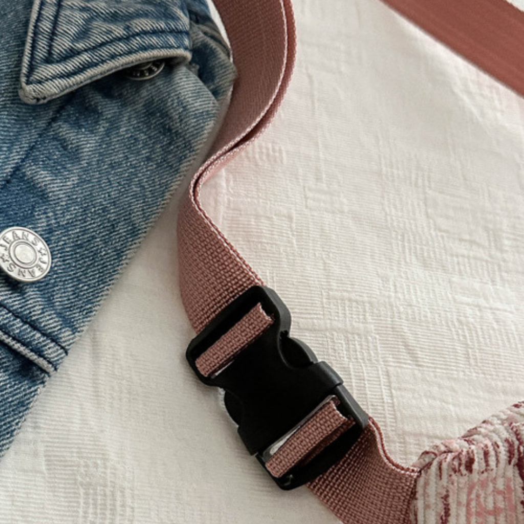 DISKON TAS WAIST BAG WANITA NILON PINK JEACA TA982P3 WAISTBAG SELEMPANG DADA PINGGANG WB KEKINIAN