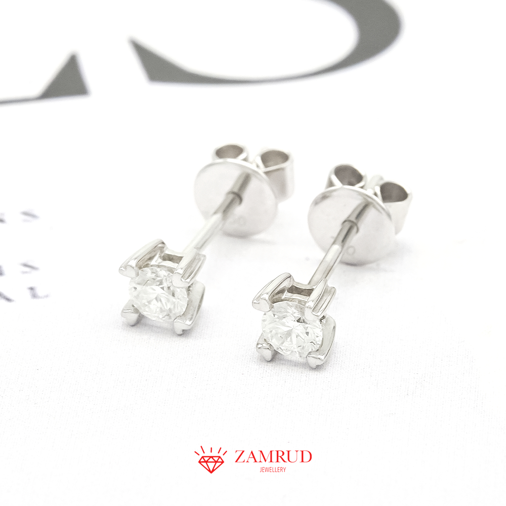 Anting Berlian Solitaire Giwang 1281 ER Zamrud Jewellery