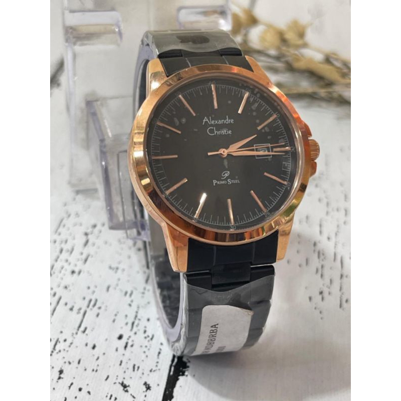 Jam Tangan Alexandre Christie Primo Steel Original