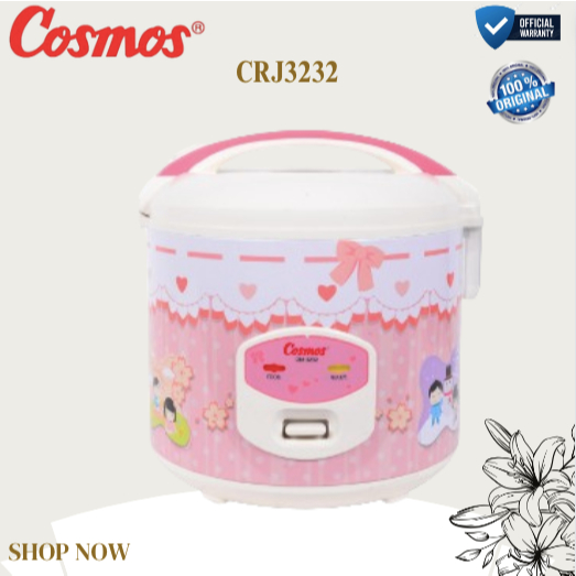 Cosmos Rice Cooker 2 L CRJ3232/CRJ 3232/CRJ 3232/CRJ-3232/CRJ3232/Cosmos 100% Original/ Garansi