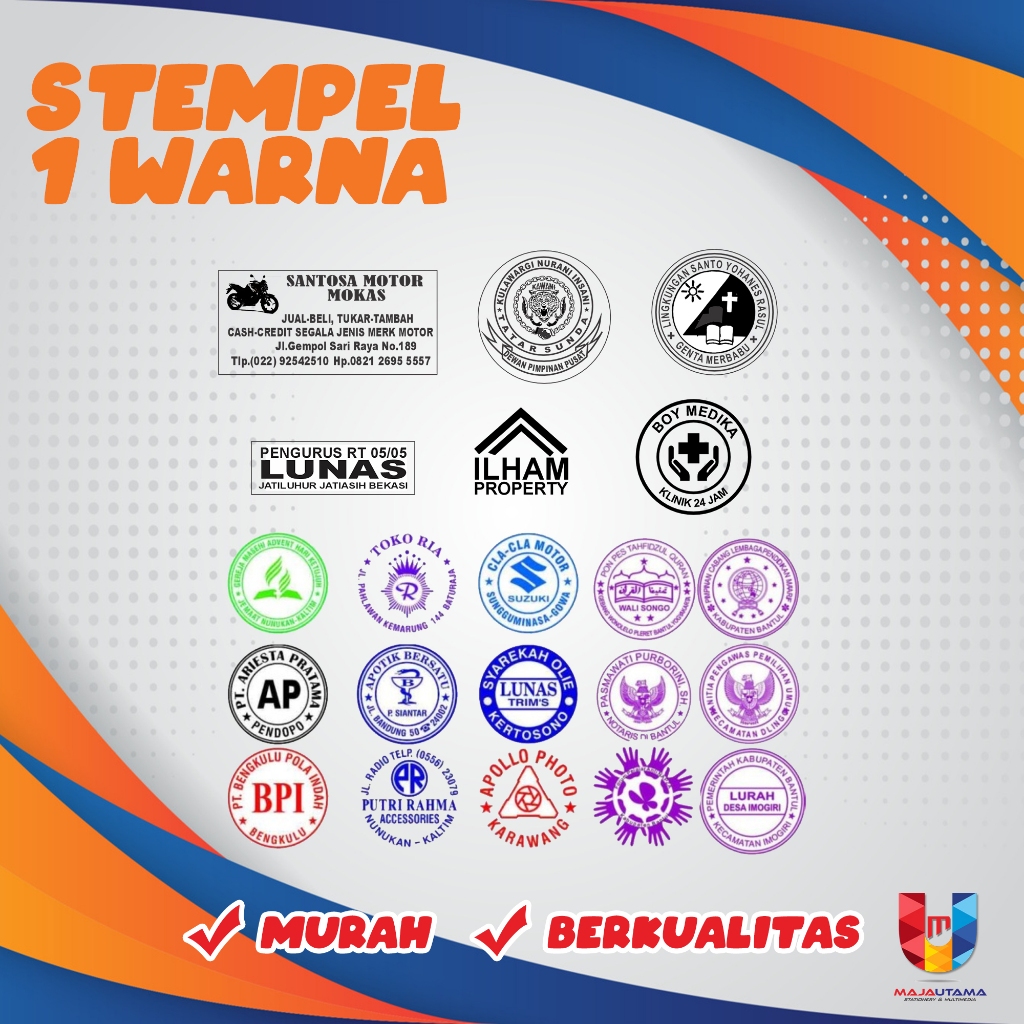 

STEMPEL FLASH, STEMPEL CUSTOM, STEMPEL LUNAS, STEMPEL MURAH