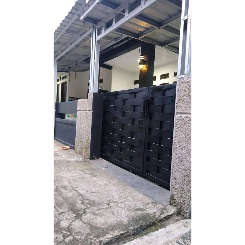 pintu minimalis motif anyaman