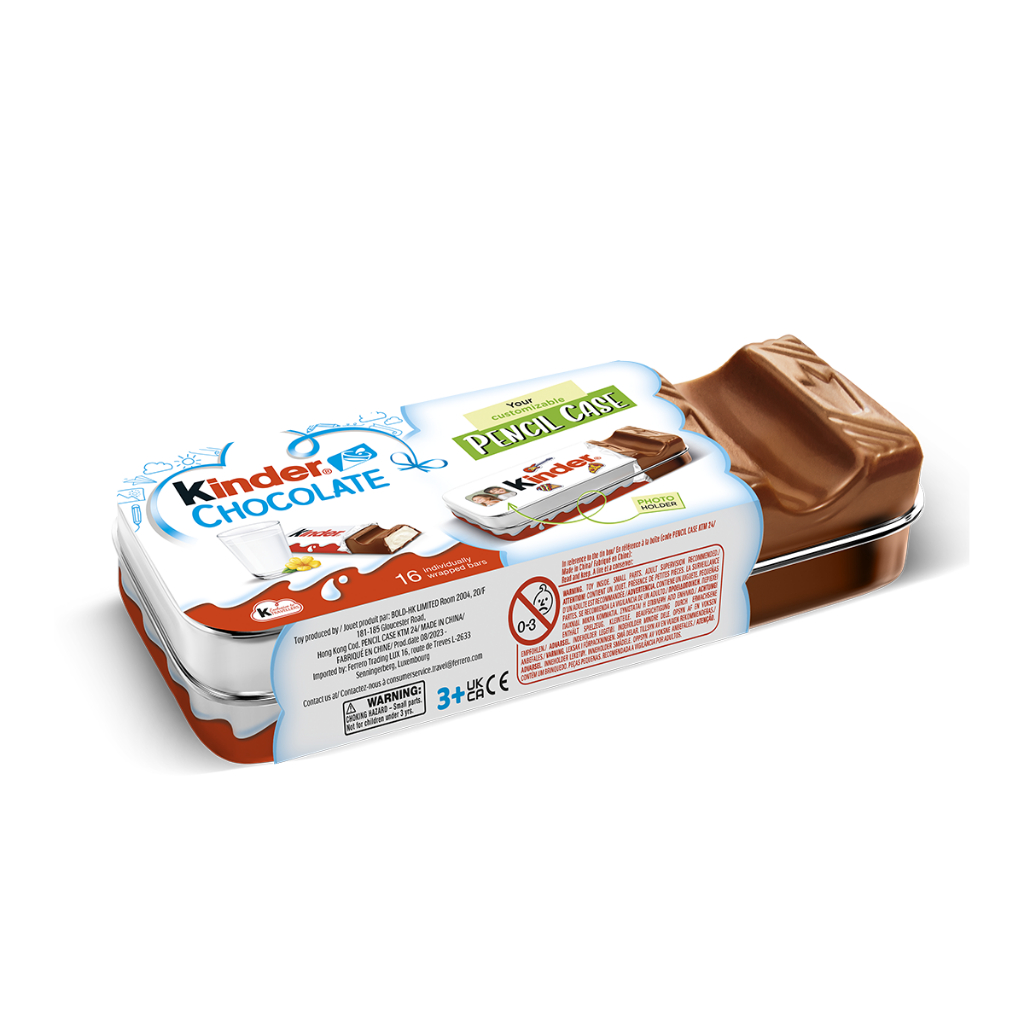 

Cokelat KINDER Chocolate Pencil Case Travel Edition asal Eropa